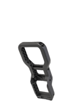 Rear impact guard for hedge trimmer